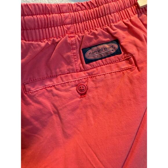 Men's Vineyard Vines Surfside Pull-on Pants Coral XL - Picture 3 of 4